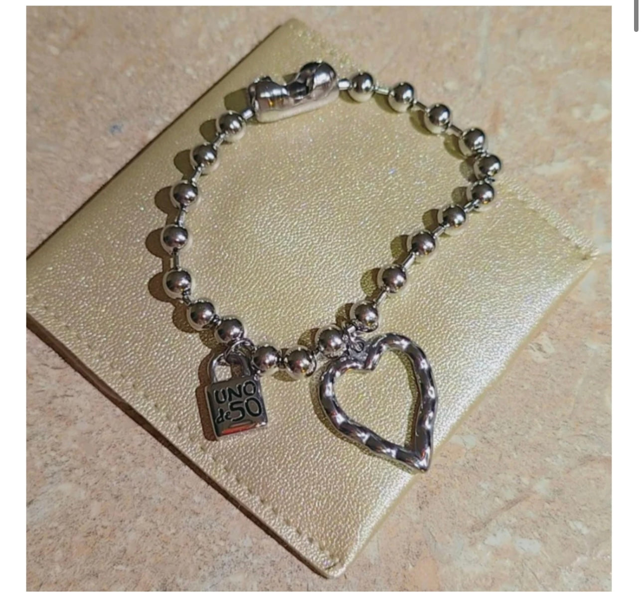 Lock and Heart Bracelet