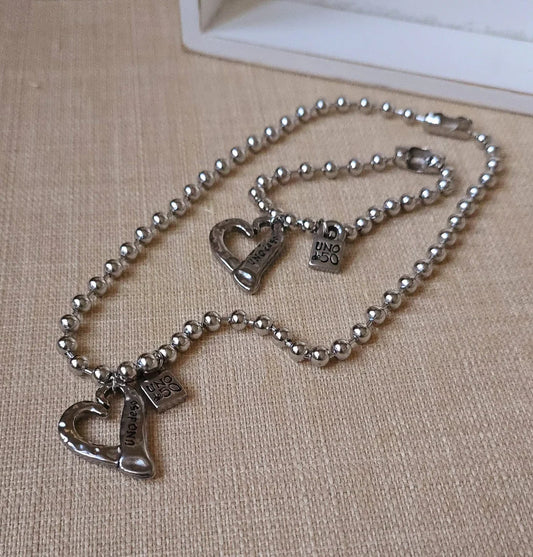Heart Necklace Set